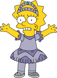 Lisa Simpson dress as bellarina Meme Template