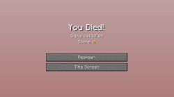 Minecraft You Died Meme Template