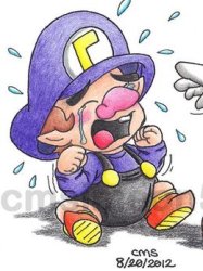 Baby Waluigi Crying Meme Template