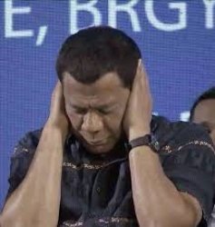 Duterte covering ears meme Meme Template