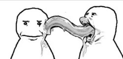 Guy licking a guy Meme Template