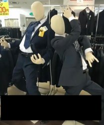 Crazy mannequins Meme Template