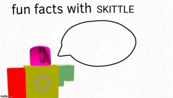 Fun facts with Skittle Meme Template