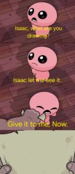 Isaac's Drawing (no bottom text) Meme Template