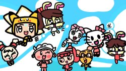 Sango Mini Kids Playing outside In Snow Meme Template