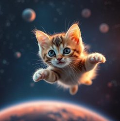 Space Kitten Meme Template