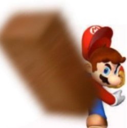 Mario throws a brick Meme Template