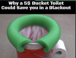 Five Dollar Bucket Toilet Emergency Prepping Meme Template