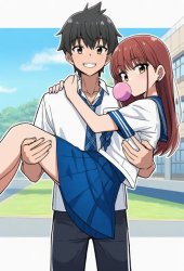 Anime carrying girlfriend Meme Template