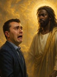 Charlie Kirk Black Jesus Meme Template
