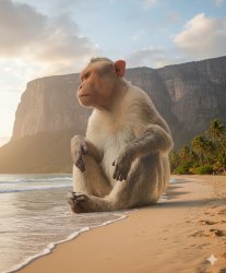 Monkey who lost in thoughts Meme Template