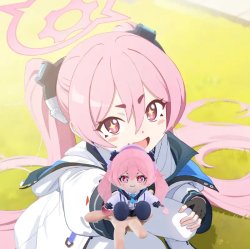 Koyuki giving koyuki plushie Meme Template