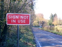 Sign Not In Use Meme Template
