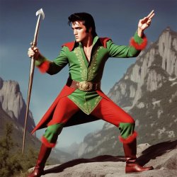 Elvish Presley Meme Template