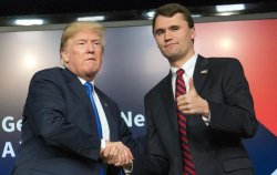 Donald Trump Charlie Kirk  MAGA White Nationalism Meme Template