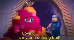 Lego Movie 2 Loving X is my one defining trait Meme Template