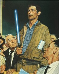 Norman Rockwell Jedi Meme Template