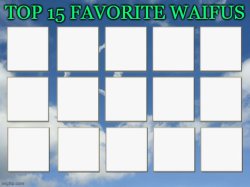 top 15 favorite waifus Meme Template