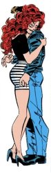 Mary Jane hugging Peter Meme Template