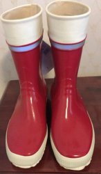 Mrs. Tornado's red boots Meme Template