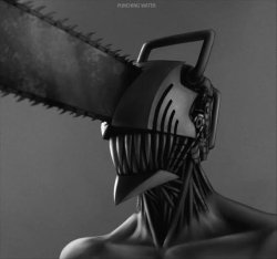 Chainsaw man chad Meme Template