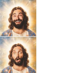 Shocked Jesus Meme Template