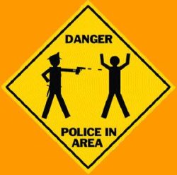 Danger: police in area Meme Template
