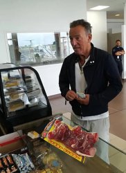 Springsteen shops for gummies Meme Template