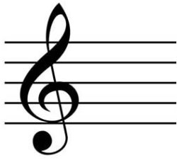treble clef music staff Meme Template