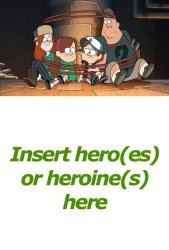 who rescues mystery shack gang Meme Template