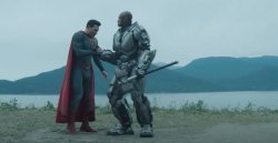 superman and john henry irons Meme Template