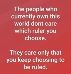 The people who currently own this world don't care which ruler Meme Template