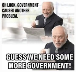 Oh look, government caused another problem. Meme Template