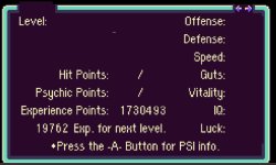 Earthbound oc data Meme Template