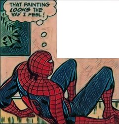 spiderman painting Meme Template