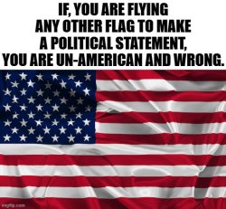 AMERICANS ONLY THE THE AMERICAN FLAG Meme Template