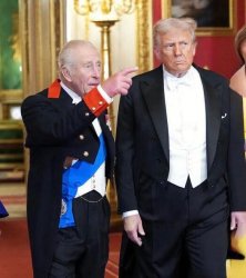 The King Of America meets the King of England Meme Template