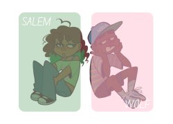 moons n foxed - Salem and Wolf temp #4 Meme Template