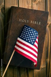 Holy Bible W/US Flag Meme Template