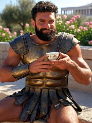 Smug Spartan Tea Time Meme Template