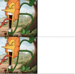 Cagney Flower Both Angry Meme Template