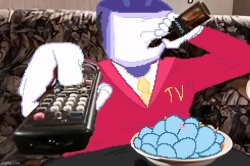 tenna drinking beer Meme Template
