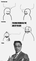Hypocrisy and Downey JR Meme Template
