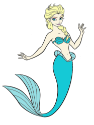 Elsa mermaid Meme Template