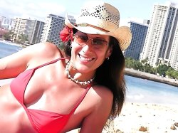 Red Bikini in Hawaii Meme Template