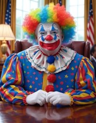 Trump Clown Suit Oval Office Meme Template