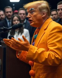 Donald Trump Orange-faced clown MAGA Meme Template