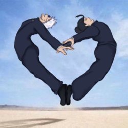 Gojo Geto heart Meme Template