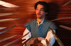 IRL flynn rider getting pointed at with swords Meme Template