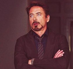 Robert Downey Jr Eyeroll Meme Template